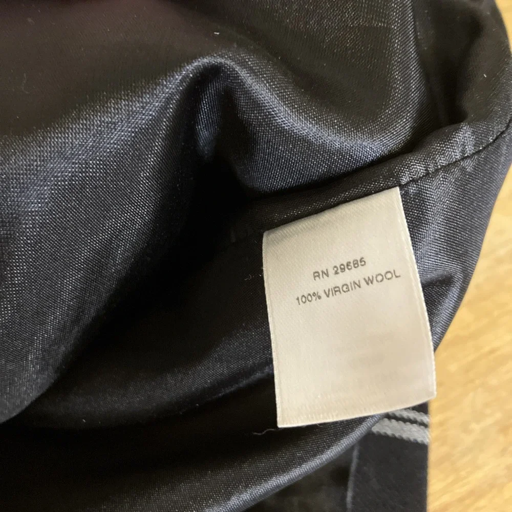 Pendleton Blazer Womens 18 Black/White Plaid‎ Equestrian Dark Academia 100% Wool